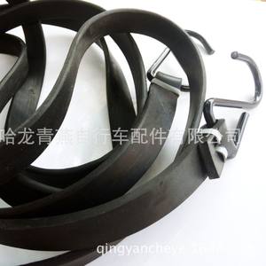 Cordon élastique en caoutchouc pour bagages avec crochet en S, noir, épaissi, équipement de fixation pour voiture, accessoires - Product Image 2