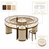 Service de conception de magasins et de stands d'exposition de bijoux de luxe sur mesure haut de gamme avec éclairage LED et décoration complète du magasin