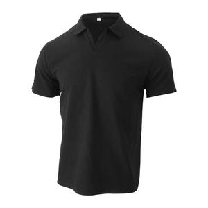 Polo à manches courtes de couleur unie pour hommes, respirant et confortable, idéal pour l'impression personnalisée, les événements d'équipe - Product Image 6