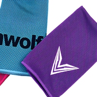 Serviette de sport tricotée antimicrobienne rafraîchissante pour adultes, effet froid instantané pour activités de plein air et de fitness, avec impression de logo personnalisée