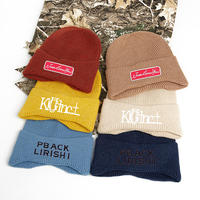 Casquettes d'hiver de style streetwear pour designer, avec logo personnalisé, bonnets noirs, broderie de logo personnalisé