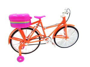 Bambola Principessa B/O su Bicicletta Giocattolo, Bambola Cavalcabile con Luci Colorate e Musica - Product Image 3