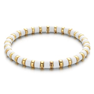 ZMZY New Arrival Orange Blue Spring Summer <strong>Rainbow</strong> Enamel Tile Beads <strong>Bracelet</strong> for Women - Product Image 2