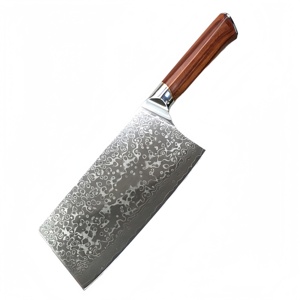 Couteau de boucher chinois en acier Damas à 67 couches, manche en bois de rose, tranchant pour couper la viande et les légumes, ustensile de cuisine, cadeau - Product Image 1