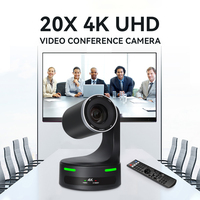 Kamera Konferensi NDI 20X HD 1080p Harga Terjangkau, Peralatan Video Konferensi USB dengan Rotasi