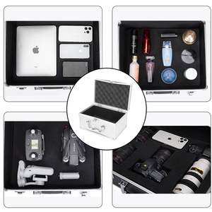 Échantillon gratuit Mallette à outils en aluminium Mallette rigide avec mousse de bricolage Boîtes de rangement en aluminium Mallette personnalisée pour appareil photo Coque rigide pour outils - Product Image 5