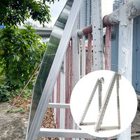 Structure solaire pour toit plat d'énergie renouvelable de haute qualité, résistante à la corrosion, avec support réglable, kit de montage triangulaire pour toit plat