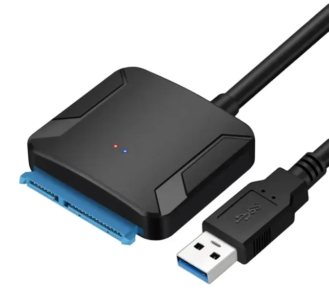 3.5/2.5 इंच SSD HDD के लिए SATA से USB 3.0 एडाप्टर केबल, 12V पावर एडाप्टर के साथ SATA III हार्ड ड्राइव डिस्क कनवर्टर सपोर्ट UASP