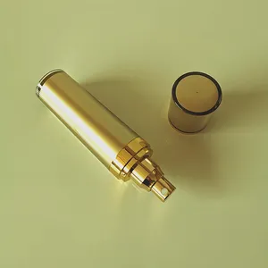 Vaporisateur rond de 50ml, 10 pièces, bouteille d'emballage cosmétique, avec cône doré, pour maquillage, avec logo imprimé