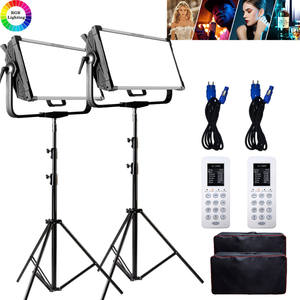 Yidoblo - Kit de Iluminación para Estudio Fotográfico de 300w/30000lm, Panel de Luz LED RGB de 2800-<span class=keywords><strong>9990k</strong></span>, Luz LED para Cámara y Fotografía AI-3000C - Product Image 1