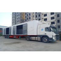 Semi-remorque fourgon en acier neuve d'usine 40 pieds 53 pieds, 3 essieux, pour conteneurs fermés et transport de marchandises