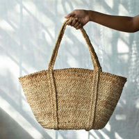 Bolsa de Yute Moderna y Personalizable, Estética Elegante, Asas Acolchadas de Algodón Teñido Reforzado, Cierre de Cremallera, Uso Urbano, Reducción de Impactos