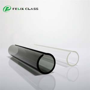 Pantalla de Lámpara de Vidrio Borosilicato 3.3 de Alta Calidad, Color Gris Humo, Base Plana, Borde Pulido, para Lámparas de Araña y Iluminación Interior - Product Image 3