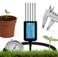Capteur multiparamètres du sol RS485 Modbus RTU EC pH Température Humidité Testeur NPK pour serres agricoles