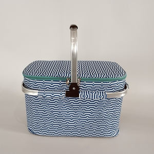 ตะกร้าปิกนิกเก็บความเย็นมีฉนวนกันความร้อนสำหรับ Amazon ตะกร้าอลูมิเนียมที่เชื่อถือได้นำมาใช้ใหม่มีสไตล์สำหรับฤดูร้อน - Product Image 4