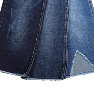 Tela vaquera elástica de algodón azul profundo de 11 onzas - Product Image 2