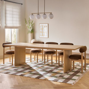 <span class=keywords><strong>Table</strong></span> à manger extensible en chêne de qualité supérieure, 104 pouces, finition huile cirée bois naturel, <span class=keywords><strong>table</strong></span> de cuisine, grande <span class=keywords><strong>table</strong></span> de salle à manger de luxe avec quincaillerie spécialisée - Product Image 2