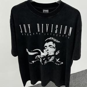 Vintage Wash Water Trend Brand <b>Summer</b> <b>T</b>-<b>Shirt</b> <b>Men</b> Women Loose Fit Short Sleeved 180 Grams Cotton Oversized Hip Hop Pattern - Product Image 2