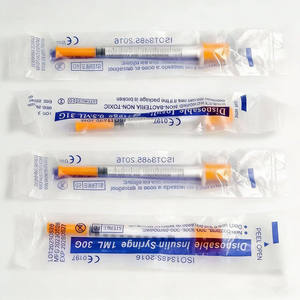 <span class=keywords><strong>Jeringa</strong></span> <span class=keywords><strong>de</strong></span> <span class=keywords><strong>Insulina</strong></span> Desechable <span class=keywords><strong>de</strong></span> Seguridad <span class=keywords><strong>de</strong></span> 31g <span class=keywords><strong>0.3</strong></span> ml 1ml U50 Naranja con Aguja 31gX6mm para Uso Animal - Product Image 3