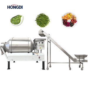 Mélangeur à tambour automatique grande capacité personnalisable en acier inoxydable, ligne de production de mélange de céréales avec convoyeur intégré, marque HONGDI - Product Image 2