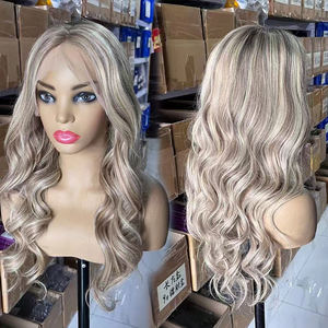 Toptan Ombre sarışın renk şeffaf Hd tam dantel peruk bebek saç vurgulamak dantel ön peruk tutkalsız İnsan saçı peruk satıcı - Product Image 2