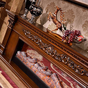 Cheminée électrique avec souffleur d'air, puissance 1500W, pour usage domestique ou hôtelier, effet feu de bois - Product Image 5