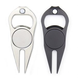 Yy568 Artículos Promocionales: Herramienta Multifuncional para Abrir Botellas y Reparar Hoyos de Golf con Marcador de Pelota de Golf Metálico Personalizado - Product Image 1