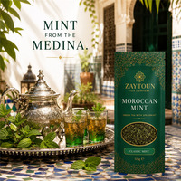Sachets refermables en Mylar pour thé vert à la menthe marocaine, emballage alimentaire de qualité supérieure pour feuilles de menthe poivrée en vrac, idéal comme cadeau