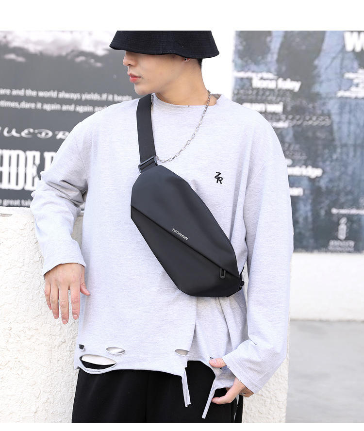 새로운 야외 휴대 전화 남자 허리 가방 다기능 대용량 가슴 가방 어깨