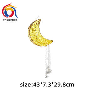 Décorations de fête d'anniversaire pour enfants personnalisées en gros, étoile en feuille d'or, piñata, jouets et décorations pour baby shower, piñata étoile - Product Image 6