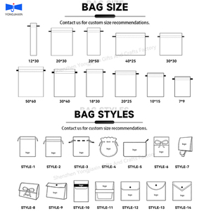 Pochette de luxe en <span class=keywords><strong>tissu</strong></span> de <span class=keywords><strong>coton</strong></span> doux avec nœud en ruban, petite pochette à bijoux, pochette textile personnalisée avec logo, prix d'usine - Product Image 6