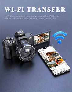 <span class=keywords><strong>Appareil</strong></span> <span class=keywords><strong>photo</strong></span> compact ultra-fin 5K 80MP avec écran HD 3.0 inclinable, autofocus, Wi-Fi, fonction time-lapse et éclairage LED pour la photographie - Product Image 3