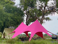 Tenda Nuziale a Due Cupole Colorata a Forma di Nuvola, Lussuosa Tenda da Esterno per Banchetti ed Eventi, Tenda da Montagna Leggera, Impermeabile e Resistente