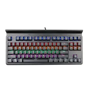 TKL gaming keyboard 87 keycaps with LED Illuminated backlight gaming keyboard