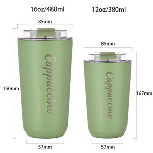 Petite tasse de voyage en acier inoxydable, anti-fuite, incassable, compacte, pour le café, idéale pour les voyages et le bureau, <span class=keywords><strong>vente</strong></span> directe d'usine - Product Image 4