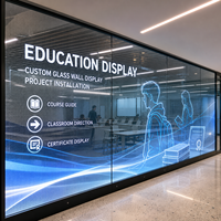 Pantalla LED Transparente de Gran Formato para Centro de Capacitación, Ventana de Vidrio Completa para Exhibición en Paredes de Vidrio