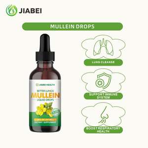 Mullein orgânico do suplemento do vegetariano do ODM 50:1 a absorção alta deixa cair o líquido oral para o apoio imunitário respiratório da desintoxicação do pulmão para - Product Image 4