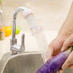 Kitchen Faucet Filter Extension Rotatable Water Shower Head Splash Guard Water Saver Nordic Blue Green Pink PP Material - Product Image 3