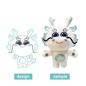 Customizable Plush Toys Cute Pillow PP Cotton Plush Doll Bedside Pillow Pad Custom logo Packaging Label Hanging Tag - Product Image 1