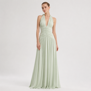 pink and green floral maxi dress Week in Tulum Maxi Dress main image 0