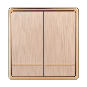 핫세일 전기 조명 전원 벽면 단일 스위치 10AX 250V 1구 2방향 PC 소재 골드 - Product Image 5