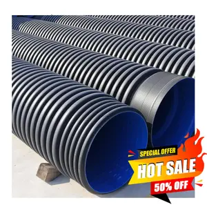 200Mm 300Mm 500Mm 600Mm 800Mm 1000Mm 1200Mm 6 Inch Sn4 Sn8 Plastic Hdpe Double Wall Corrugated Sewer Bellows Drainage Pipe Price