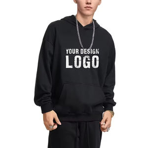 Sweat-shirts pour hommes de haute qualité sans cordon de serrage, épaules tombantes, style streetwear, couleur unie, épaules tombantes, taille plus, sweat-shirts pour hommes - Product Image 5