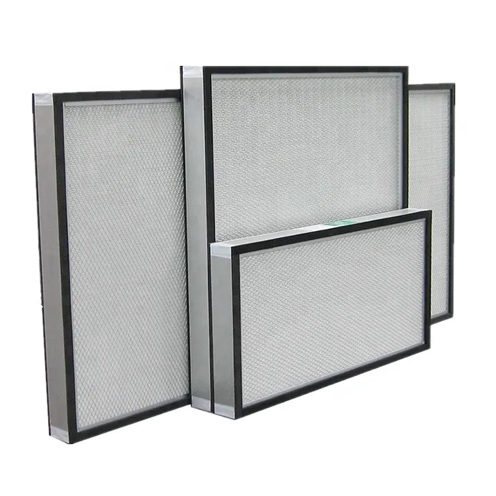 buy voor airco china manufacturers mini-pleat price hepa & ulpa filter panel / box square medical h14 h13 air hepa filter