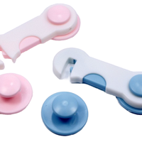 Produits de sécurité pour enfants Armoire pour bébé Réfrigérateur Tiroir Serrure de sécurité avec adhésif Pas besoin de poinçonner