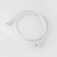 Pomme de douche musulmane en plastique Shattaf Bidet à moindre coût avec tuyau en PVC Kit pulvérisateur de toilette mural blanc