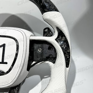 Volant en cuir blanc avec LED et fibre de carbone, directement de l'usine, pour <span class=keywords><strong>Dodge</strong></span> Charger Challenger SRT 2019 <span class=keywords><strong>2020</strong></span> 2021 2022 2023 - Product Image 3