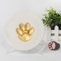 Ultimate Pawprint Keepsake Kit DIY Dog Paw Print Clay avec présentoir