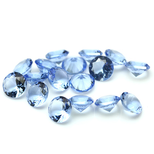 10MM cina fabbrica rotonda diamante sfaccettato macchina taglio <span class=keywords><strong>verde</strong></span> sintetico/smeraldo pietra di vetro pietre sciolte all'ingrosso - Product Image 4