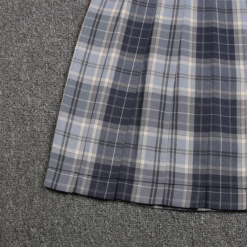 Японская плиссированная мини-юбка с высокой талией